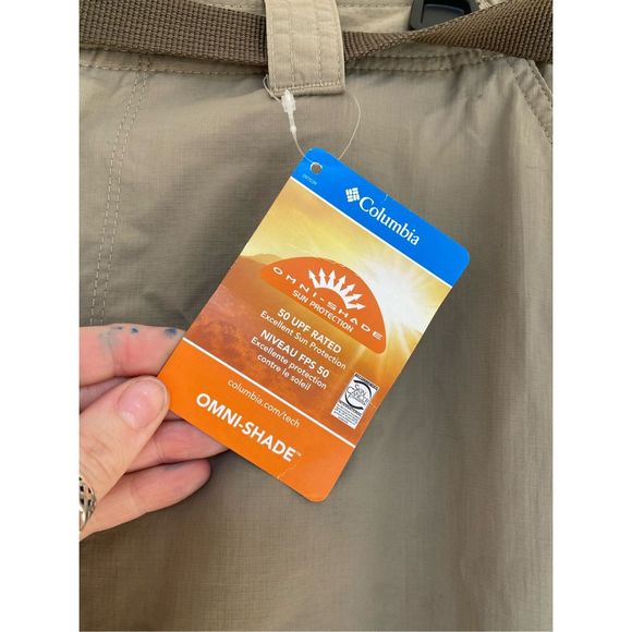 Columbia Sportswear NWT Silver Ridge Convertible Pant Tan Mens Sz 36 x 34 MP $60 - Picture 5 of 12